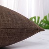 PiccoCasa Linen Blank Cotton Lined Cushion Decors Square Throw Pillowcases 2Pcs - 3 of 4