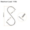 Unique Bargains High Manganese Steel Kitchen Garden Bathroom S-shaped Hooks and Hangers 3 Pcs - 2 of 4