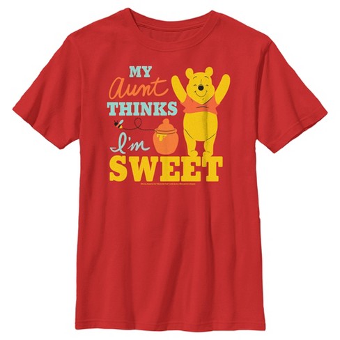 Red cheap pooh shirt