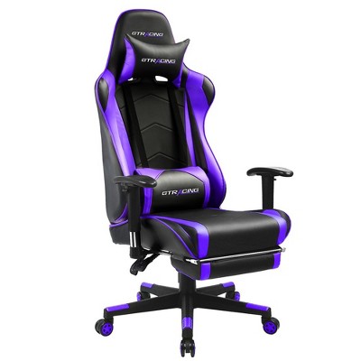GTRACING Gaming Chair Office Chair PU Leather with Footrest & Adjustable Headrest