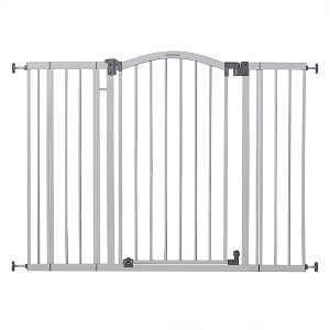 Summer Infant 38 Inch Extra Tall and Wide Pressure Mounted Wall to Wall or Doorway Installed Pet and Baby Gate with Auto Close Feature, Gray - 1 of 4