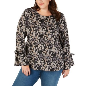 Style & Co. Womens Lantern Sleeve Floral Pullover Blouse - 1 of 1
