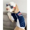 Parisian Pet 'Team USA' Dog & Cat Shirt – Embroidered USA Jersey, Perfect for Sports and Vacations – Red, White, and Blue - 3 of 4