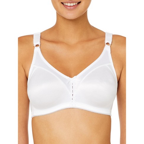 BALI White 38D Comfort U 3820 Double Support Unlined 38 D Wire Free Bra 