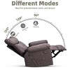 Oversized Recliner Chairs with Heat and Massage - 360° Swivel Lazy Recliner Chair for Adults- Manual Rocking Chair - 3 of 4