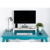 Kate and Laurel Briggs Rectangle MDF Computer Stand, 26x12x4, White - 4 of 4