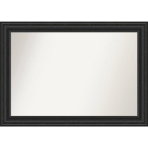 42" x 30" Non-Beveled Shipwreck Black Bathroom Wall Mirror - Amanti Art: Rectangle Vanity, Polystyrene Frame, Wall Mounted - 1 of 4
