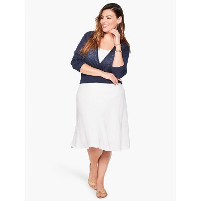 Nic+zoe Women's Summer Fling Flirt Skirt Paper White Plus Size 18w : Target