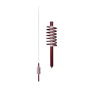 Tram® WC-6 2,000-Watt WILDCAT Trucker CB Antenna with 6-In. Anodized Aluminum Shaft with Extremely Low SWR and Long-Distance Transmit/Receive (Red) - 1 of 4
