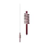 Tram WC-6 2,000-Watt WILDCAT Trucker CB Antenna with 6-In. Anodized Aluminum Shaft with Extremely Low SWR and Long-Distance Transmit and Receive (Red)