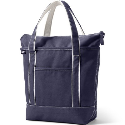 Medium Solid Color 5 Pocket Open Top Canvas Tote Bag