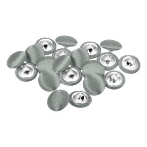Unique Bargains Cloth Covered Aluminum Sewing Buttons 20 Pcs - 1 of 4