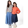 Memoi Girls Cargo Sleeve Cotton Rich Bomber Style Long Sleeve T-Shirt - 4 of 4
