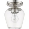 Livex Lighting Willow 1 - Light Flush Mount in  Brushed Nickel - 3 of 3