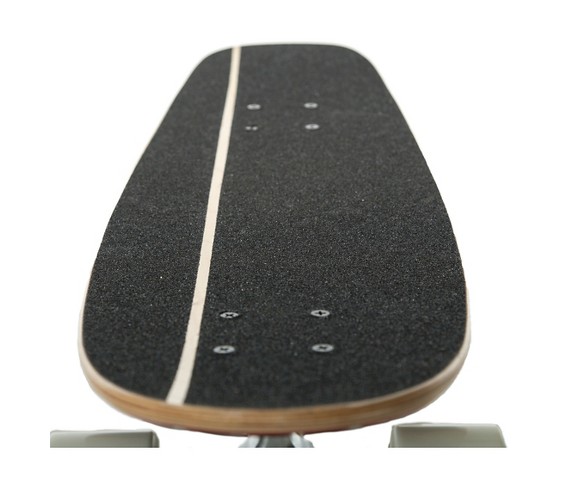 Punisher Skateboards Engraved Longboard Skateboard - Orange (28")