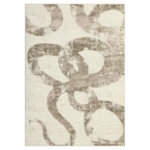 COZONY Abstract Modern Non Slip Low Pile Area Rug for Living Room Bedroom Dining Room Office - 1 of 4