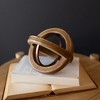 Orb Decorative Accent Natural Wood & Metal by Foreside Home & Garden - 2 of 4