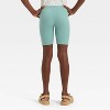 Girls' Ribbed Bike Shorts - Cat & Jack™ - 2 of 3