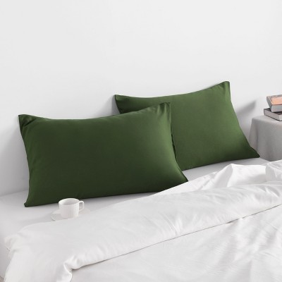 2 Pack Brushed Microfiber Pillowcases, Super Soft Pillowcases with Envelope Closure - NTBAY