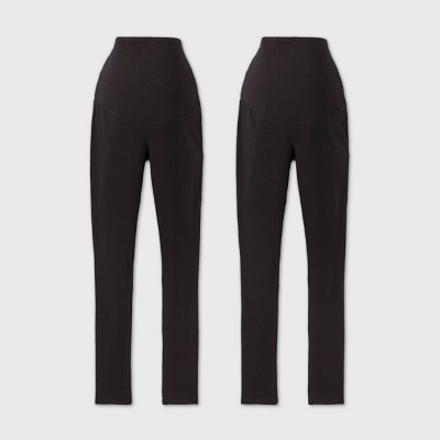 Cotton Knit Maternity Leggings - Isabel Maternity By Ingrid & Isabel™ Black  L : Target