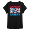 Women's - Marvel - Avengers Captain America Comic Oversized Graphic T-Shirt - image 2 of 4