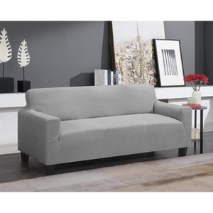 J&V TEXTILES Super Stretch Sofa Slipcover – Spandex Non Slip Soft Couch Sofa Cover, Washable Furniture Protector - 1 of 4