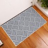 Sussexhome Sisal Collection Cotton Heavy Duty Low Pile Area Rug , 2' x 3' - 2 of 4
