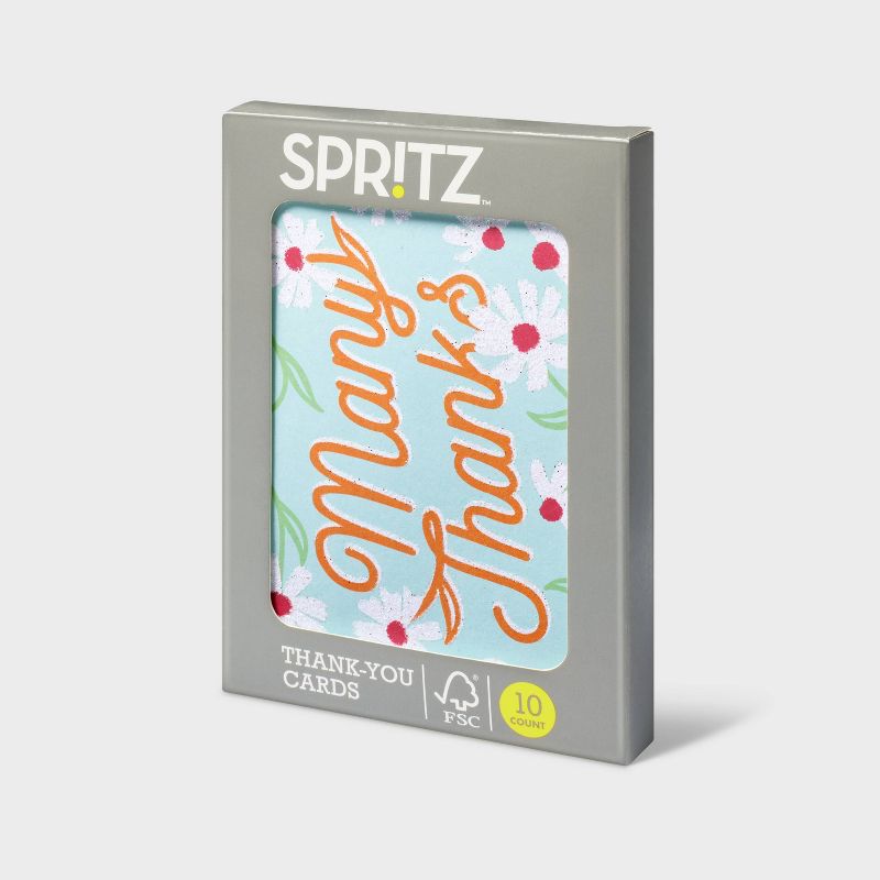10ct &#39;Many Thanks&#39; Cards - Spritz&#8482;, 3 of 4