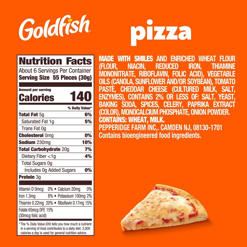 Pepperidge Farm Goldfish Pizza package