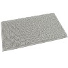 Home Mart Goods Warm Grey Soft Cozy Plush Chenille Bath Mat Bathroom Rug - 23"x15" - 2 of 2