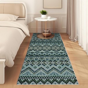 Living Room Rugs Soft Boho Geometric Area Rugs Non-Slip Washable Area Rug for Bedroom Home Office Dining Room - 1 of 4