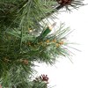 Northlight 3 FT Pre-Lit Country Mixed Pine Artificial Christmas Wall or Door Tree - Clear Lights - 2 of 3