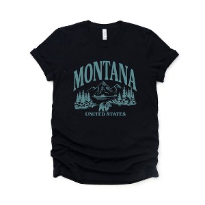 Simply Sage Market Women's Montana Forest Scene Short Sleeve Graphic Tee - 1 of 4