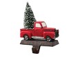 Sullivans 7.75"H Red Christmas Truck & Tree Metal Stocking Holder - 2 of 3