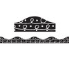Ashley Productions® Magnetic Border, Scribble Chalk Loops, 12 Feet Per Pack, 6 Packs - 2 of 2