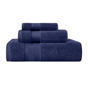 Luxury Cotton Heavyweight Solid Plush Towel Set by Blue Nile Mills - 1 of 4