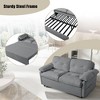 NicBex Queen Size Convertible Sofa Bed Loveseat Couch with Thicked Cushions & Side Storage,Color Blocking Sleeper Sofa for Living Room,Bedroom - 4 of 4