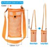 Unique Bargains Mesh Portable Adjustable Strap Water Bottle Bag for Sports 2 Pcs - 2 of 4