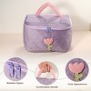 Unique Bargains Large Cute Tulip Flower Pattern Makeup Bags and Organizers 1Pc - 3 of 4