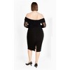 Women's Plus Size Lana Dress - black | CITY CHIC - image 3 of 4