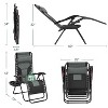 Yaheetech 2pcs 26in Padded Outdoor Zero Gravity Chair - 3 of 4