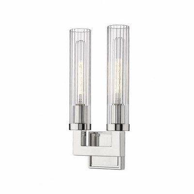 Z-Lite Beau 2 - Light Wall Light in  Polished Nickel