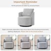Kumasinova 360° Swivel Barrel Chair,Plush Chenille Sofa Chair with Curved Design,29.9" Modern Accent Chair for Living Room,Bedroom & Office - 3 of 4