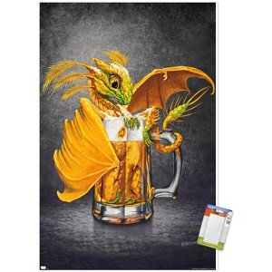 Trends International Stanley Morrison - Beer Dragon Unframed Wall Poster Prints - 1 of 4