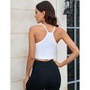 BLUEMING Womens Cropped Cami Rib Knitted Spaghetti Strap Tops Sleeveles Tops Summer Tank Tops - 4 of 4