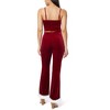 WallFlower Women's Ginger Christmas Fur Trimmed Luxe Velour Cropped Cami and Flare Pant Set - 2 of 4