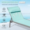 PAGED Outdoor Lounge Chairs with Side Table,3PC Outdoor Chaise Lounge Chair Set with Adjustable Backrest,2 Lounge chairs and 1Table - 4 of 4