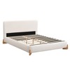 King Size Upholstered Platform Bed with Headboard for Bedroom - 2 of 4