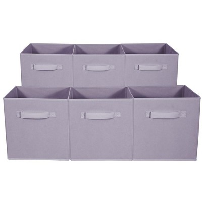 Sorbus Storage Cube Basket Bins - Pastel Purple