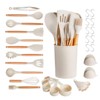 Angel Sar 34-Piece Silicone Kitchen Utensil Set, Non-Stick Heat Resistant Spatula Spoon & Cooking Tools with Hanging Holes - 2 of 4